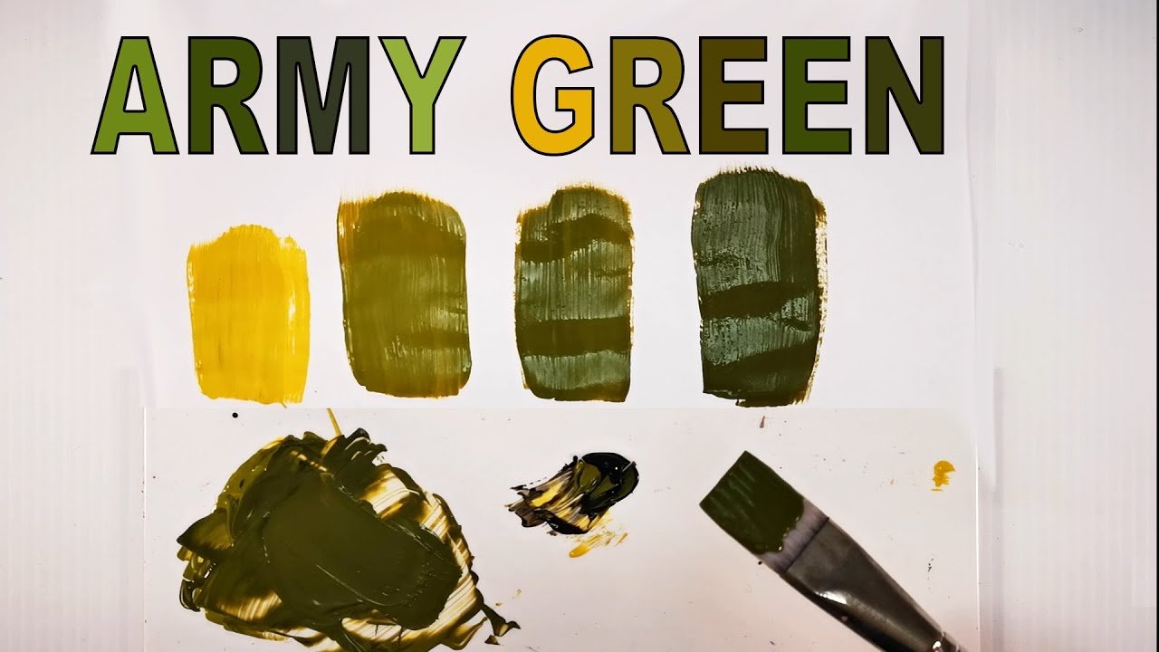 How To Make Army Green Paint